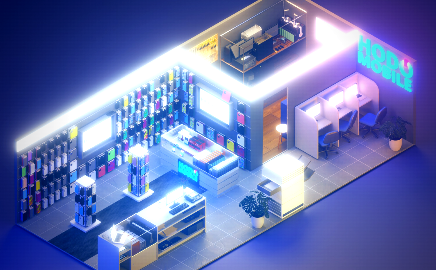 Hodomobile winkel in Amsterdam-Oost