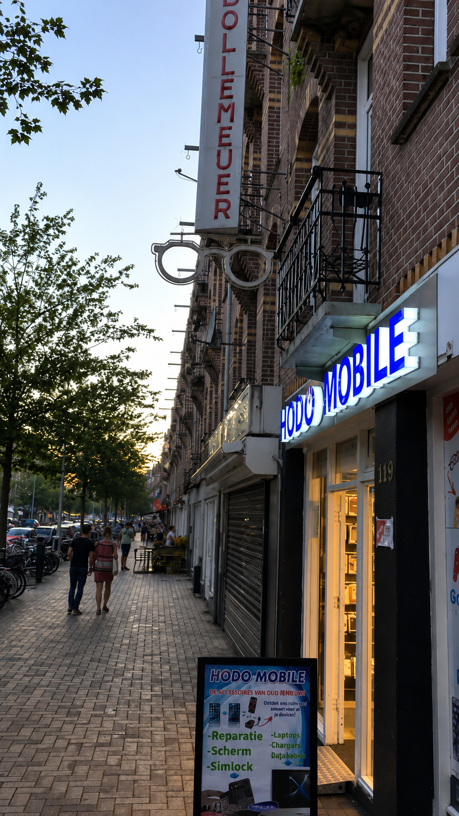Hodomobile aan de Javastraat in Amsterdam-Oost